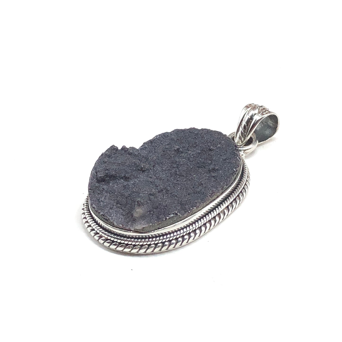 Druzy Crystal Sterling Silver Pendant