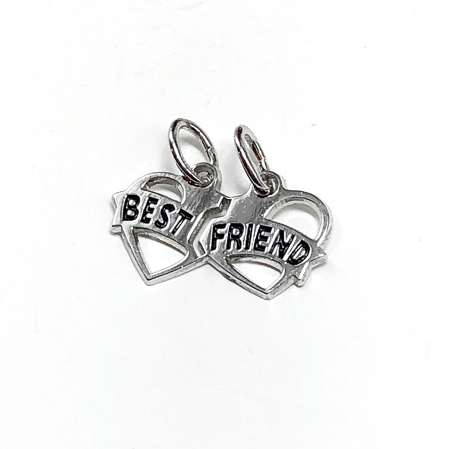 Sterling Silver Best Friend BFF Break Apart Charm