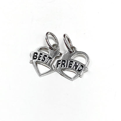 Sterling Silver Best Friend BFF Break Apart Charm