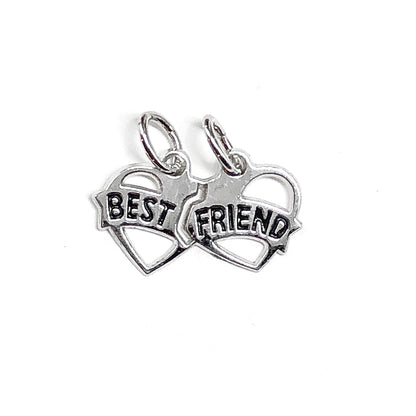 Sterling Silver Best Friend BFF Break Apart Charm