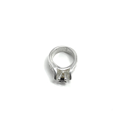 July's Mini Anniversary or Birthstone Ring Charm Sterling Silver Pendant