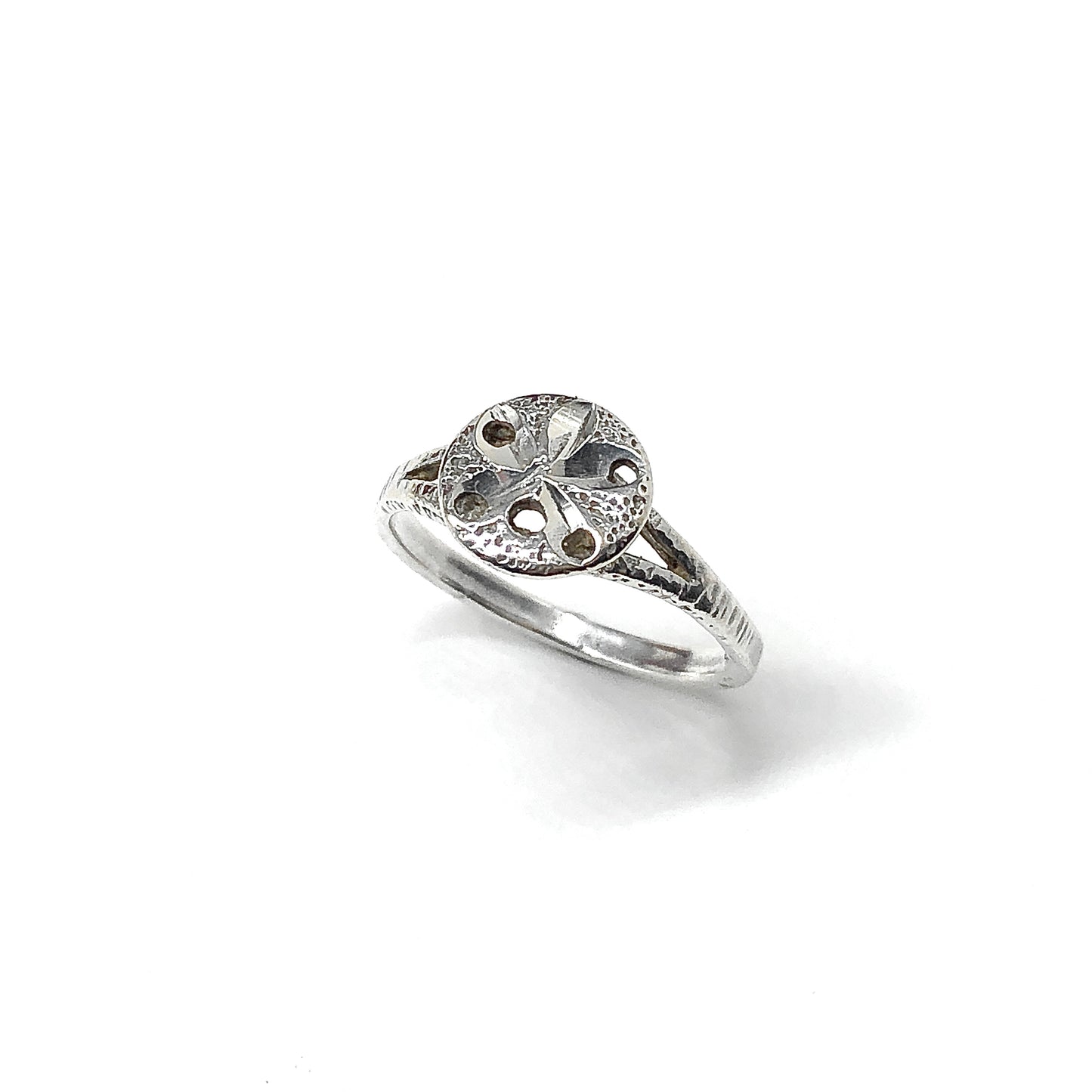 Vintage Sterling Silver Sand dollar Ring sz6.75