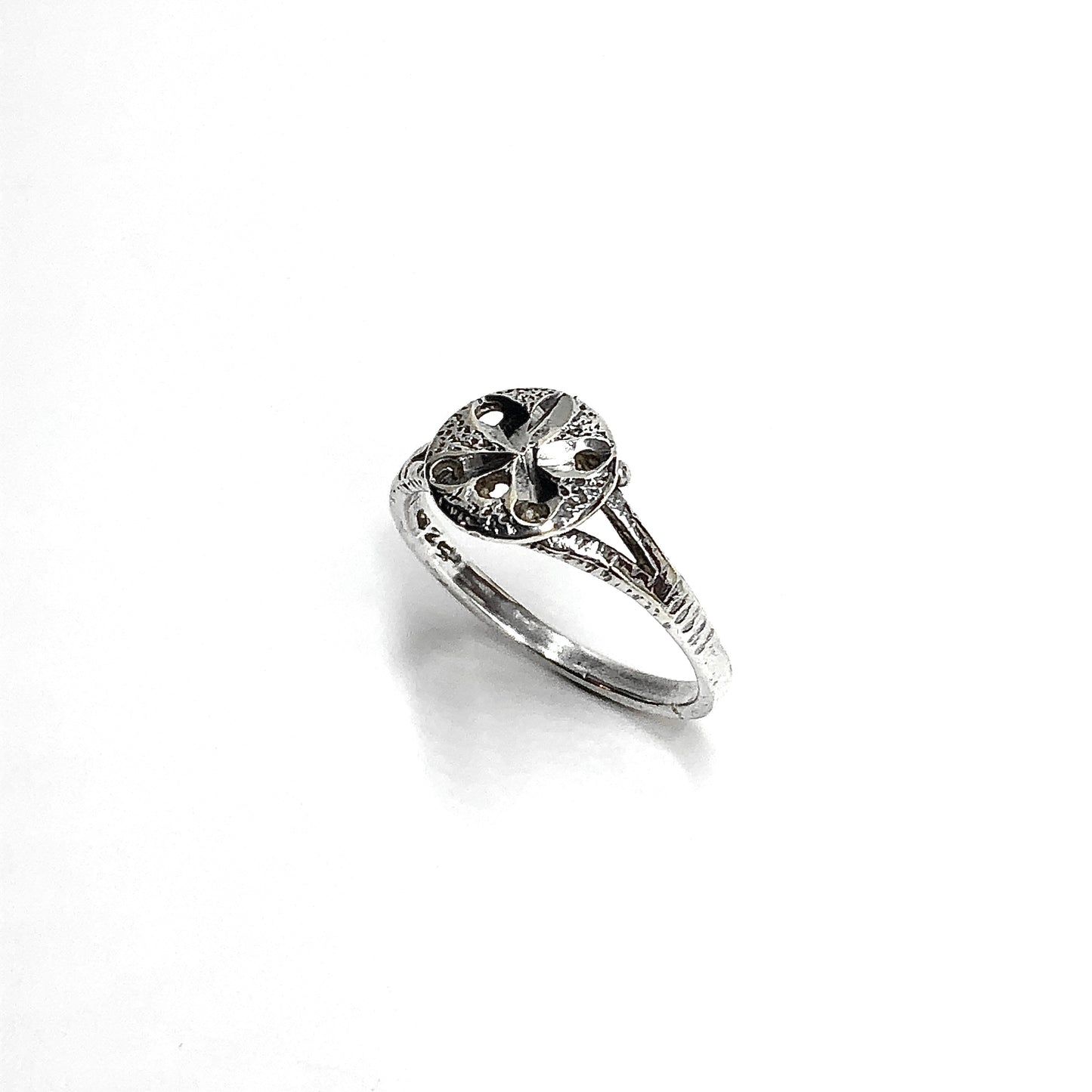 Vintage Sterling Silver Sand dollar Ring sz6.75