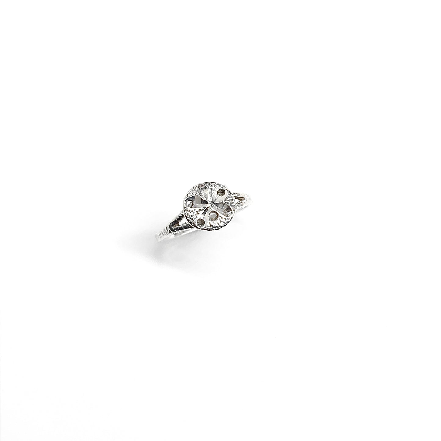 Vintage Sterling Silver Sand dollar Ring sz6.75