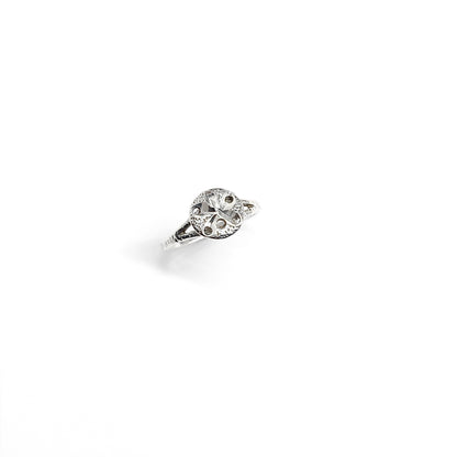 Vintage Sterling Silver Sand dollar Ring sz6.75
