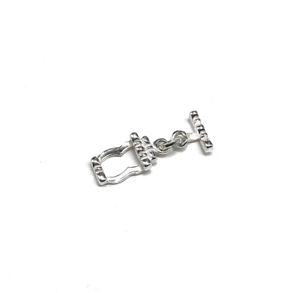 Rectangular Bracelet or Necklace Sterling Silver Toggle Clasp Finding