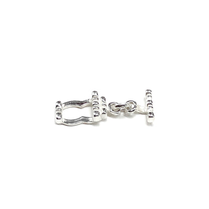 Rectangular Bracelet or Necklace Sterling Silver Toggle Clasp Finding