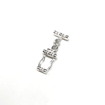 Rectangular Bracelet or Necklace Sterling Silver Toggle Clasp Finding