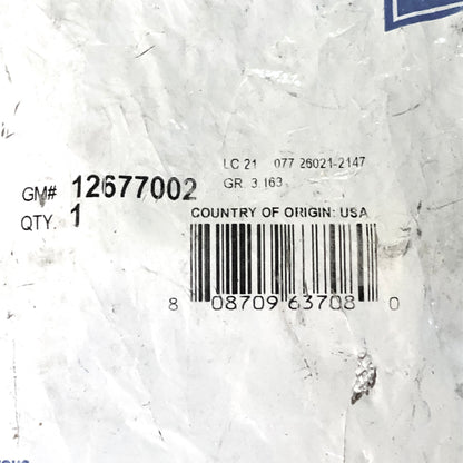 OEM GM Chevy GMC Cadillac Fuel Rail Line Replacement Part #12677002