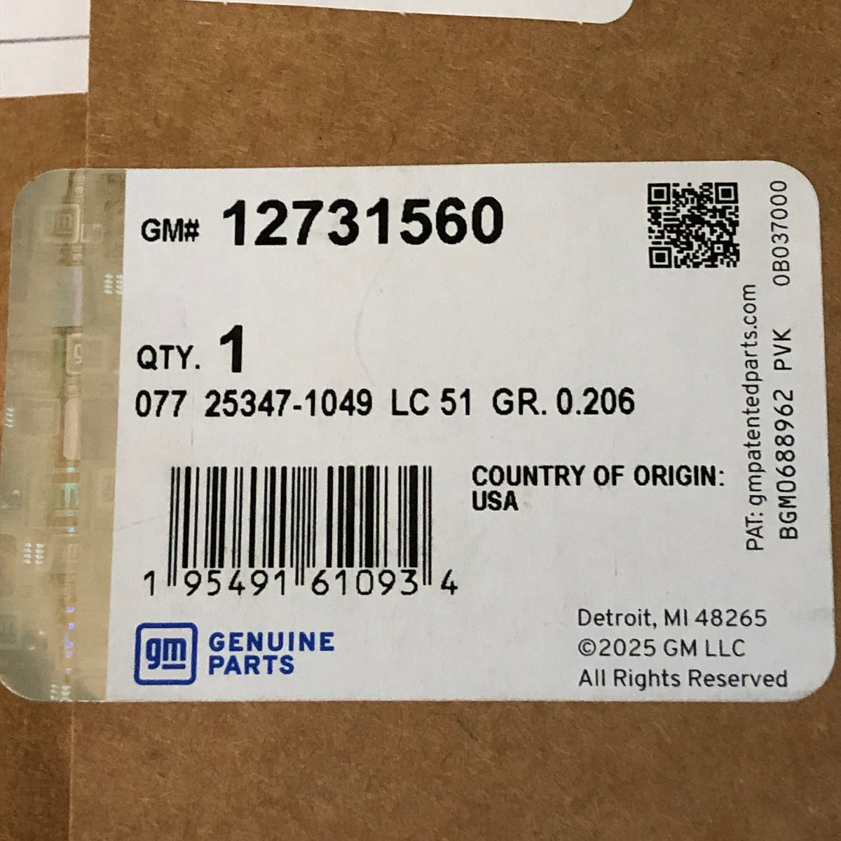 GMC Chevy Cadillac Lower Front Engine Timing Cover GM Part #12731560