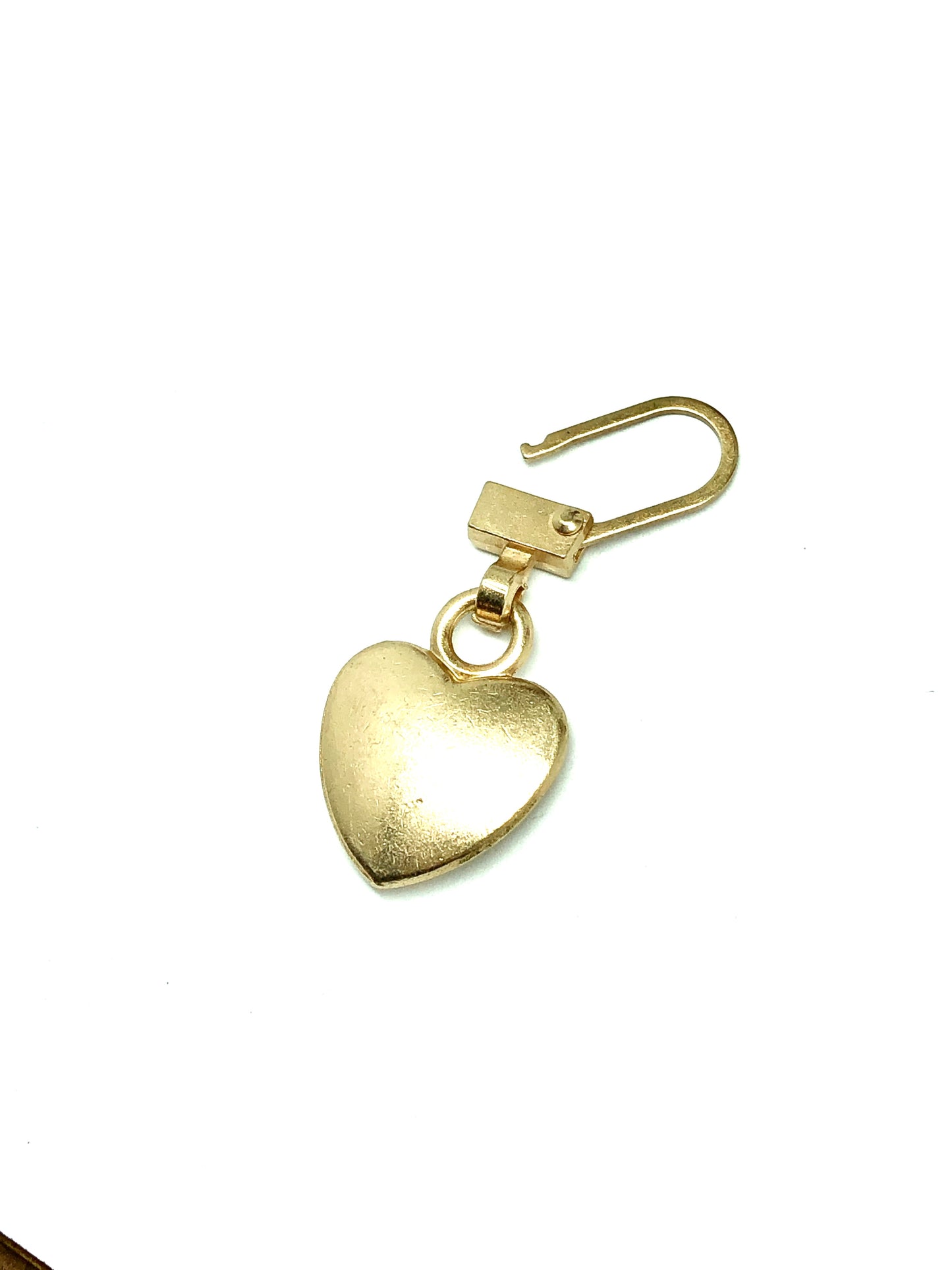 Zipper Pull Repair Heart Charm - Rustic Rose Gold for Repair or Decorate anything it can clip onto!