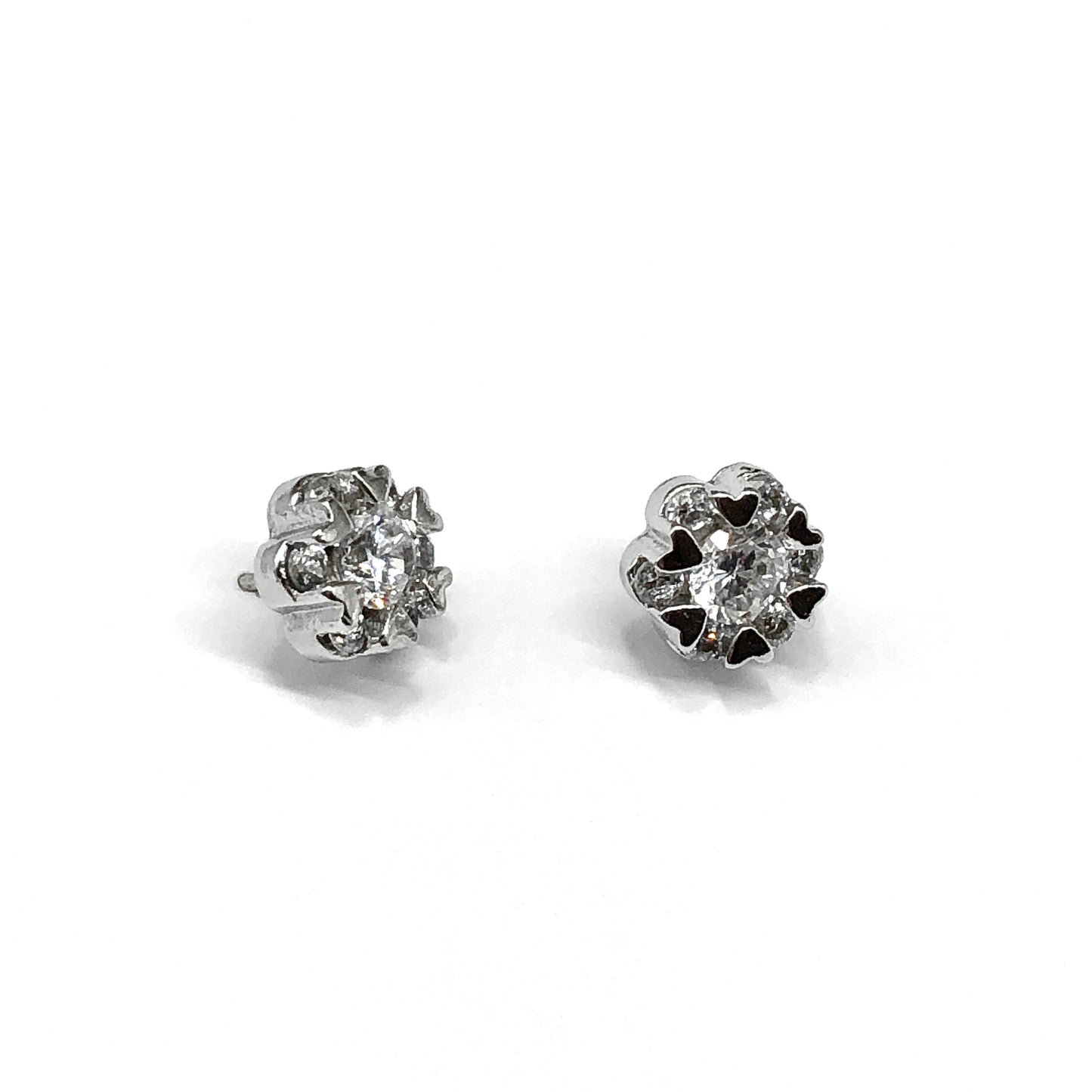 CZ Sterling Silver Stud Earrings