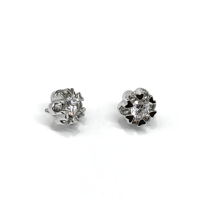 CZ Sterling Silver Stud Earrings
