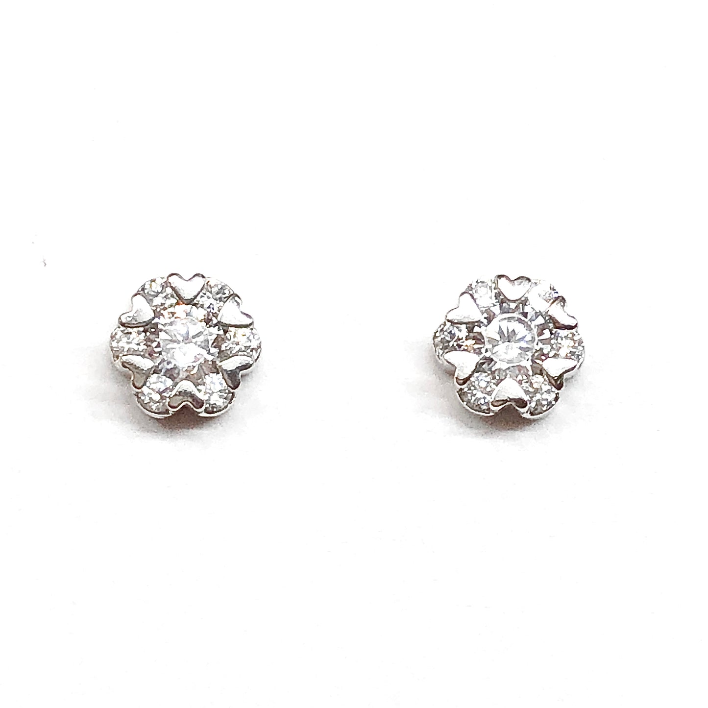 CZ Sterling Silver Stud Earrings