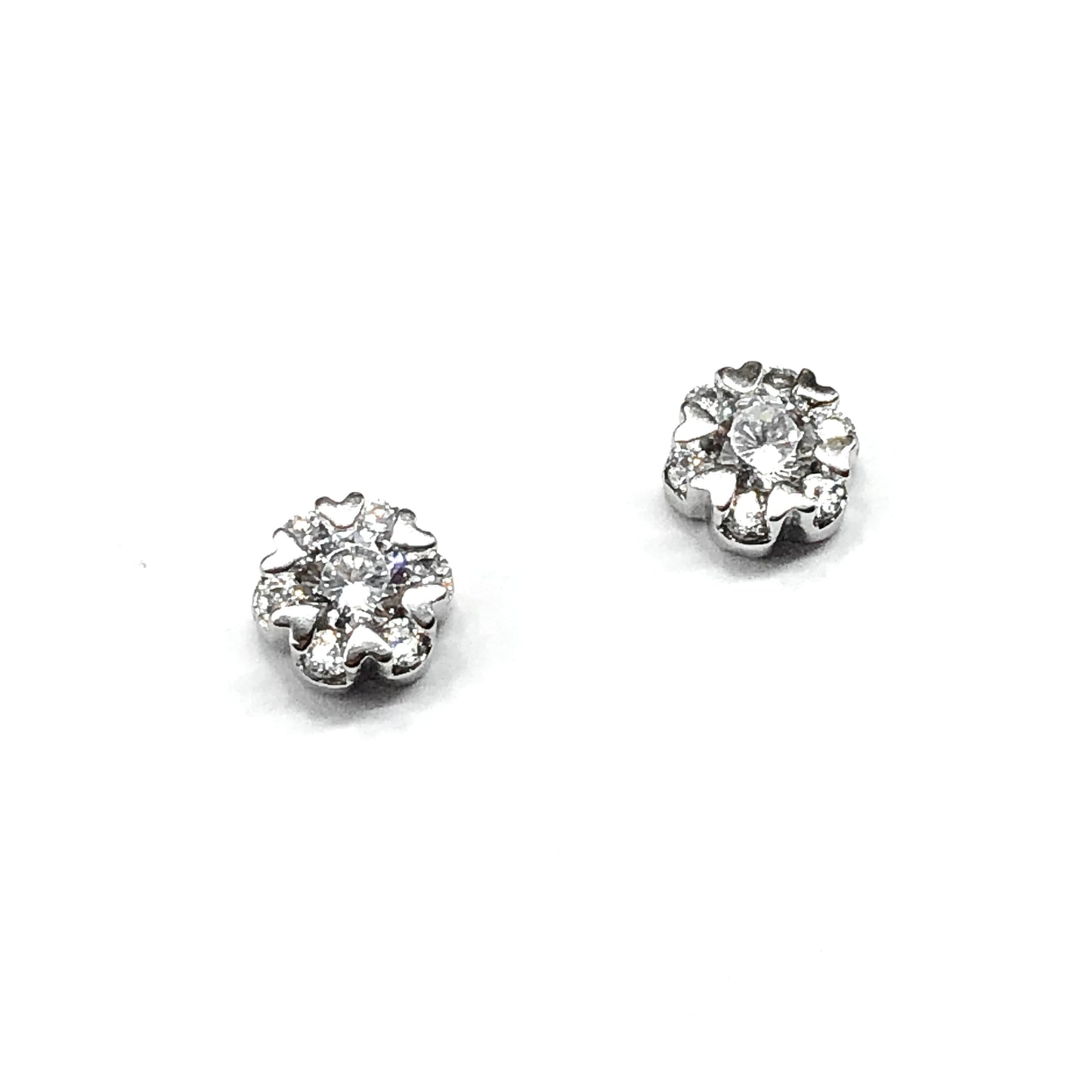 CZ Sterling Silver Stud Earrings