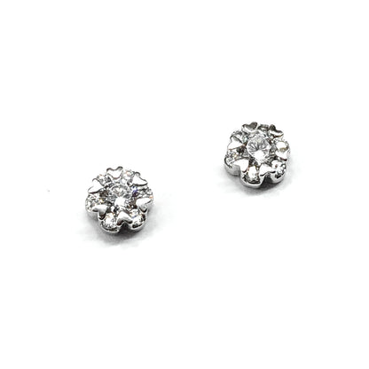 CZ Sterling Silver Stud Earrings