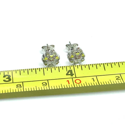 CZ Sterling Silver Stud Earrings