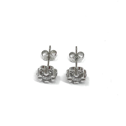 CZ Sterling Silver Stud Earrings
