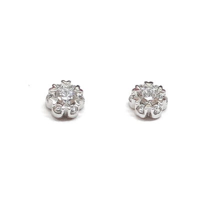CZ Sterling Silver Stud Earrings