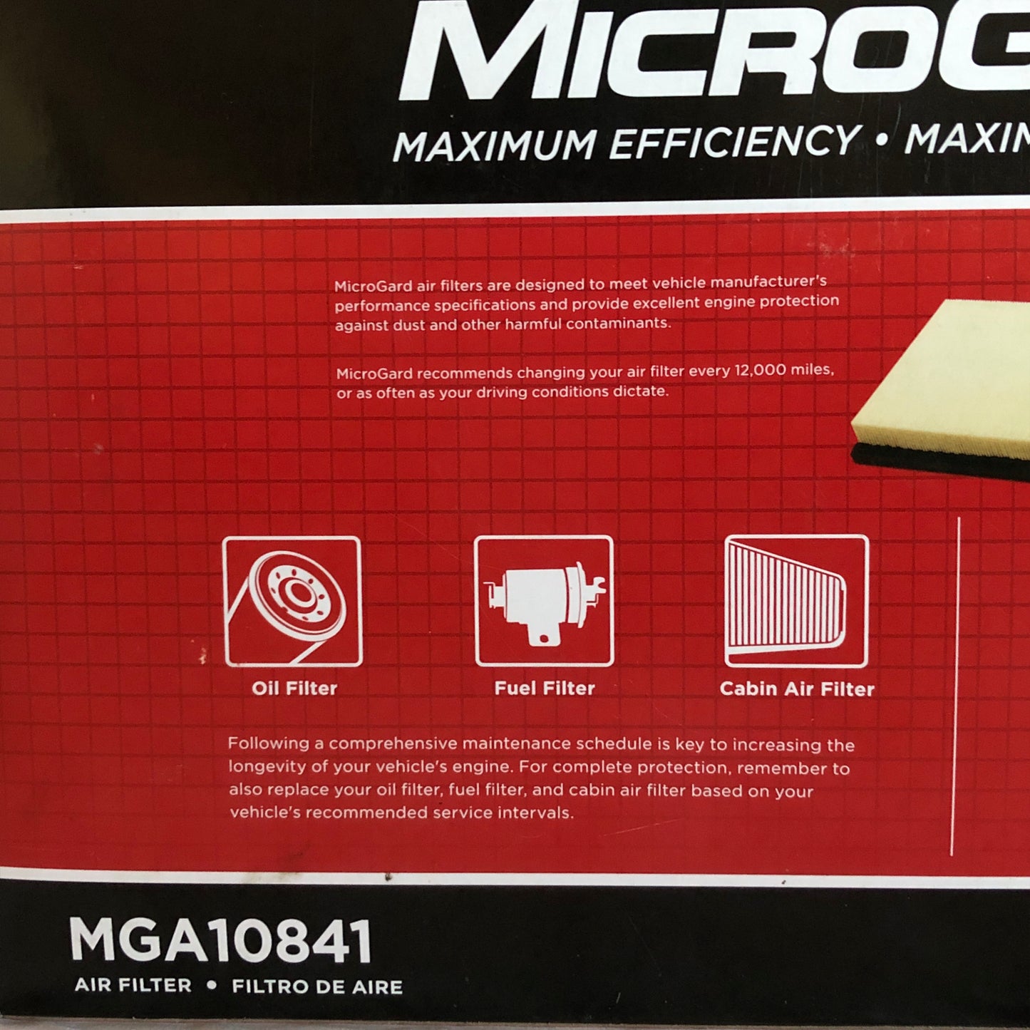Air Filter Jeep Gladiator / Wrangler MGA10841 - MicroGard