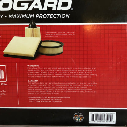 Air Filter Jeep Gladiator / Wrangler MGA10841 - MicroGard