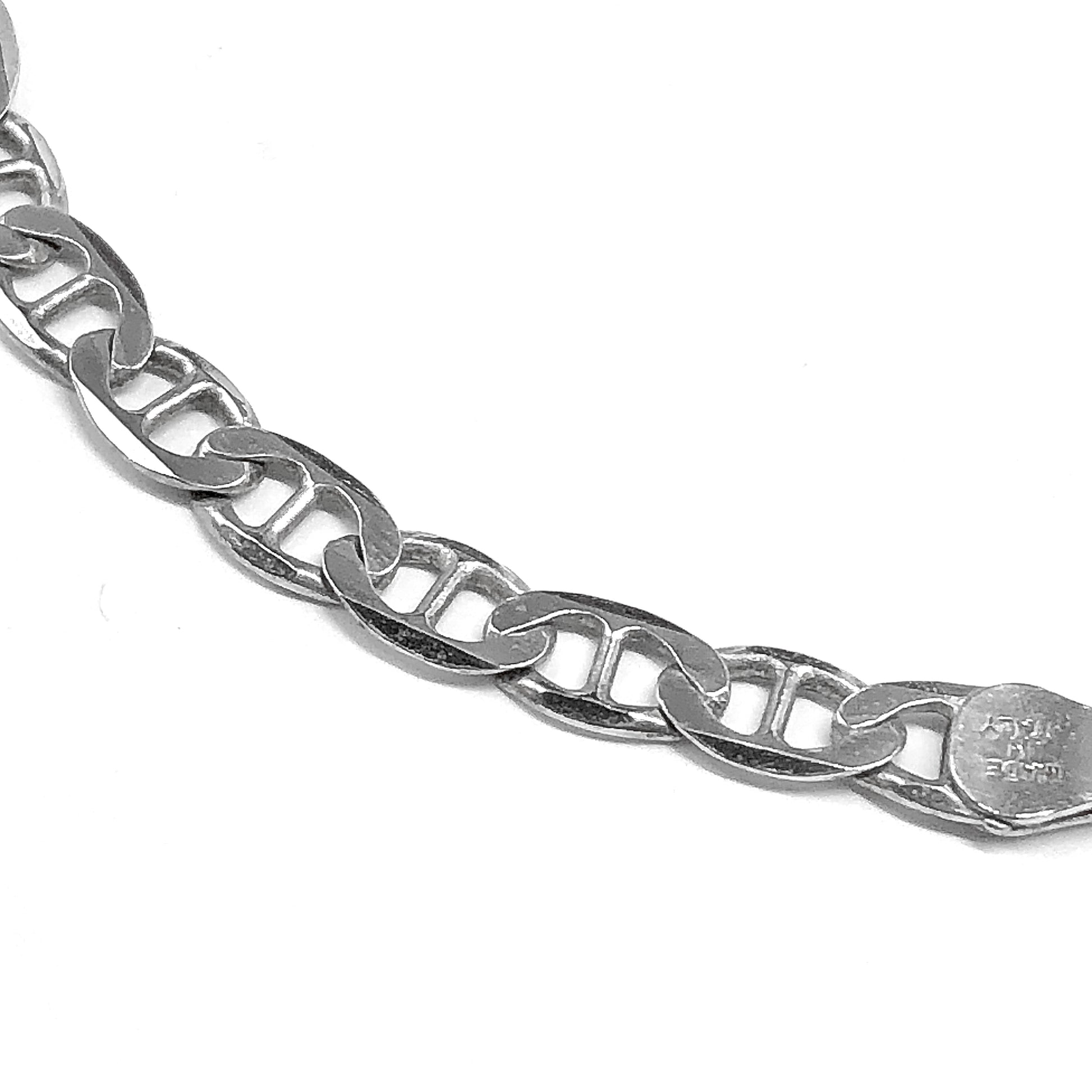 Anchor Chain Bracelet 10" Mans Womans Sterling Silver Mariner Bracelet