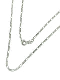 Super Fine - Italian Sterling Silver 1.7 mm Mini Figaro Link Chain Necklace 16 in