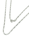 Super Fine - Italian Sterling Silver 1.7 mm Mini Figaro Link Chain Necklace 16 in