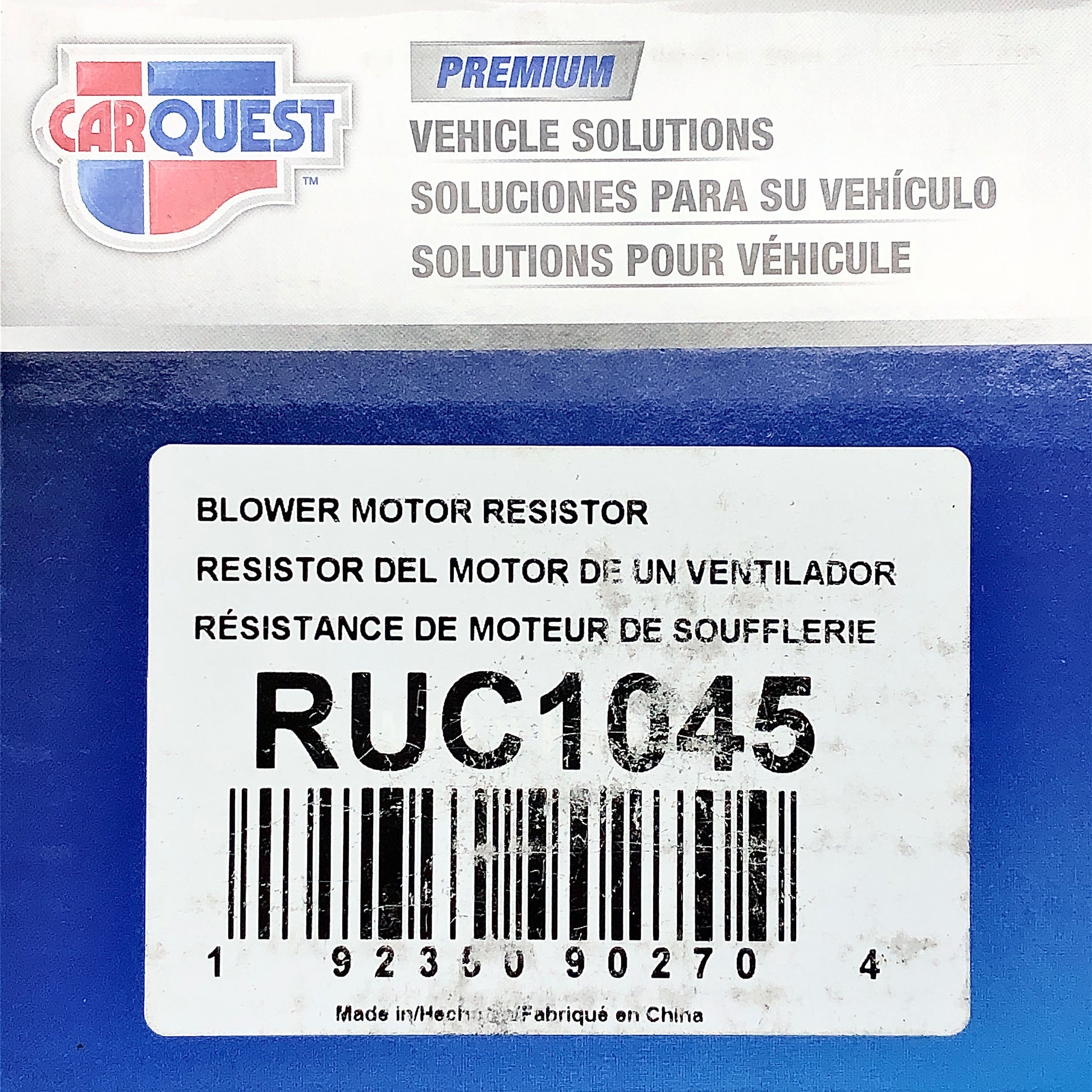 CARQUEST AC Blower Motor Resistor #RUC1045 w/ Ac Compressor Relay Connector #PTC1099