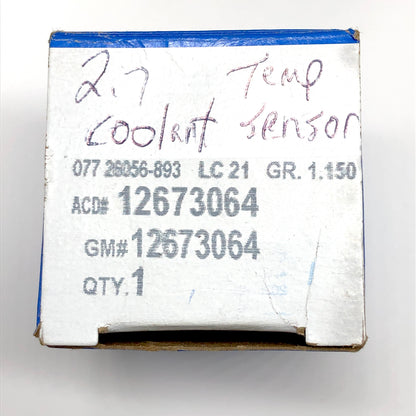 GM OEM 2019-2026 Engine Coolant Temperature Sensor Part #12673064