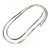 Jewelry - 30.25" Sleek 3.2mm Herringbone Chain Sterling Silver Necklace Women