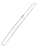 Super Fine - Italian Sterling Silver 1.7 mm Mini Figaro Link Chain Necklace 16 in
