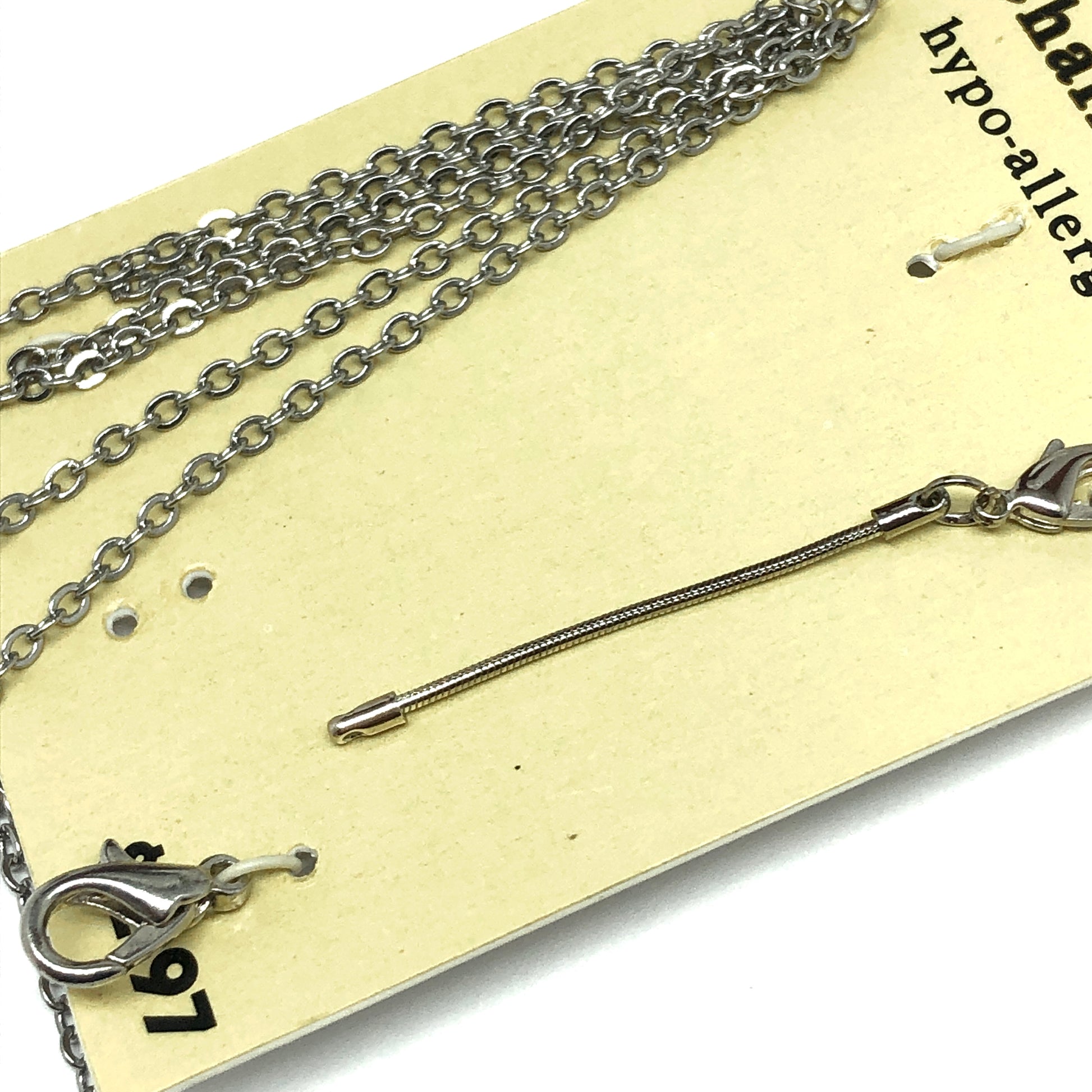 Silver Slim Snake Chain Necklace Extender, Lobster Clasp & Short Chain