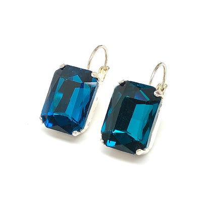 London Blue Drop Earrings | Estate Fashion Jewelry