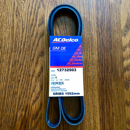 2018-2025 Chevy Express GMC Sierra, Silverado Drive Belt - ACDelco GM Part #12732503 Serpentine Drive Belt 