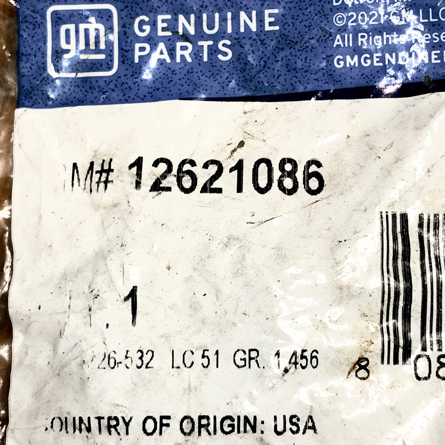 2014-2026 Escalade Sierra 1500 Oil Pan Gasket Port Seal OE GM part 12621086