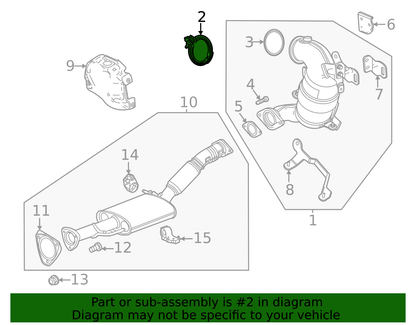 Part 55513359 Genuine GM catalytic converter / exhaust pipe clamp