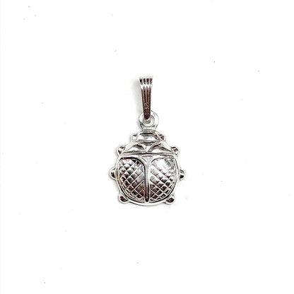 Pendants 925 Sterling Silver Ladybug summer Lucky charm, Italian Sterling Silver 3D Ladybug Pendant