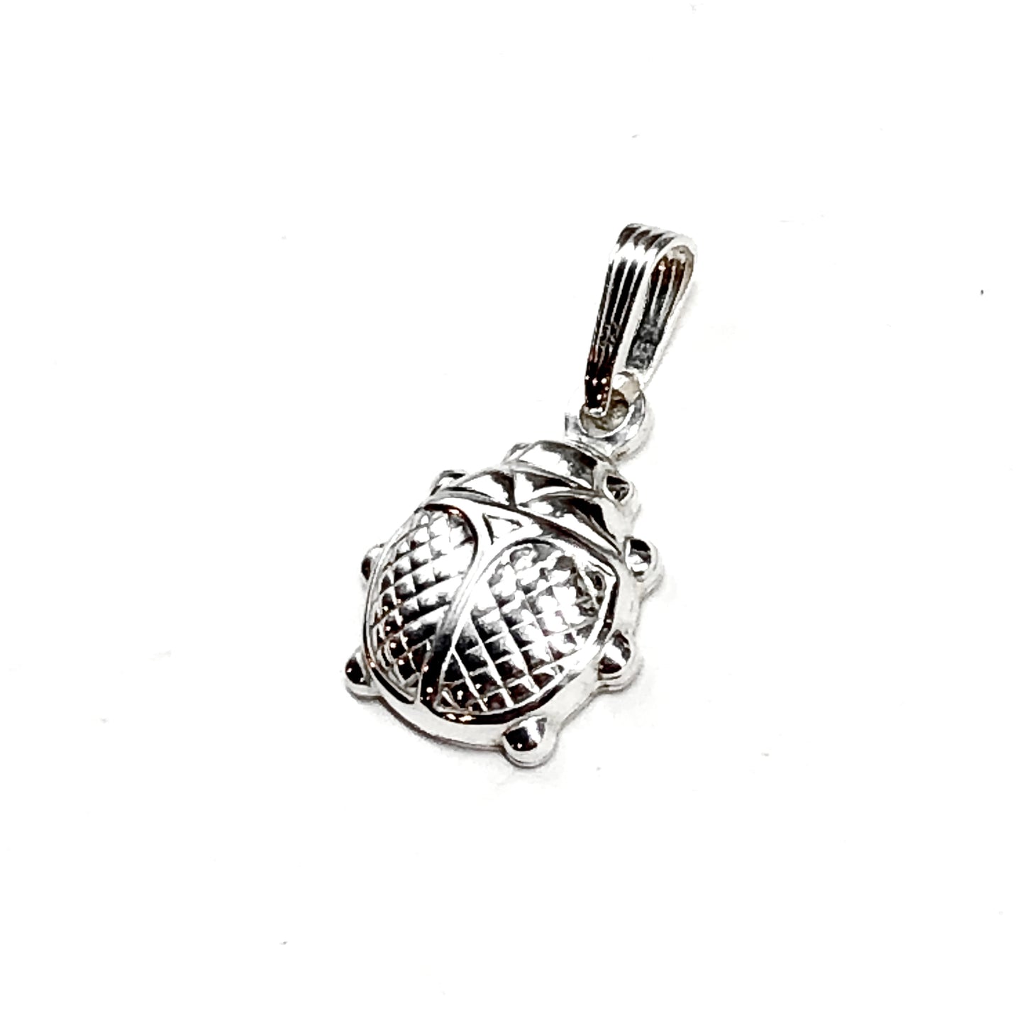 Pendants for Necklaces, 925 Sterling Silver Ladybug summer Lucky charm, Italian Sterling Silver 3D Ladybug Pendant Jewelry for Woman