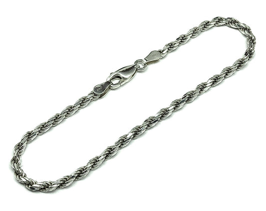 Rope Chain Bracelet Sterling Silver 7.25" | Discount Estate Jewelry online