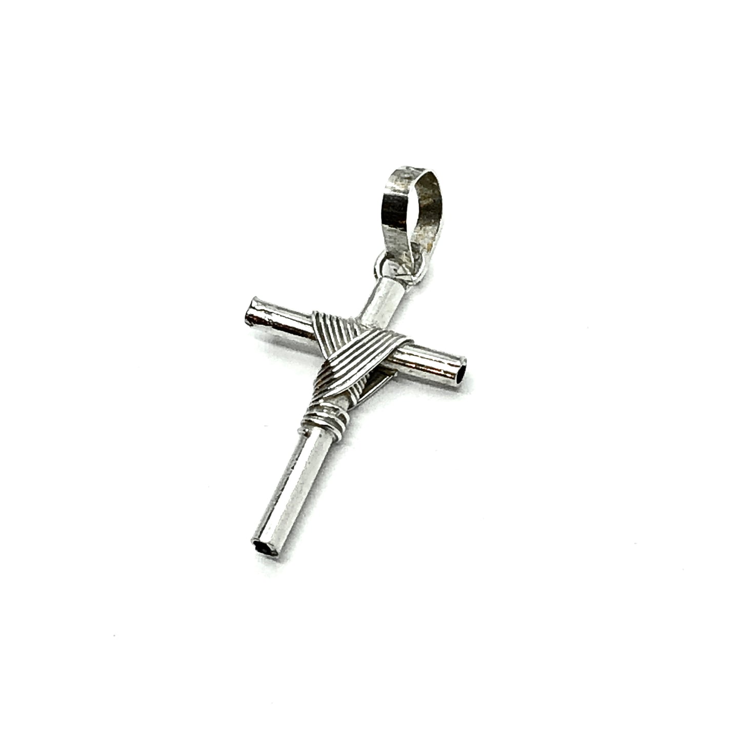 Charms & Pendants | Vintage Sterling Shrouded Religious Silver Small Cross Pendant