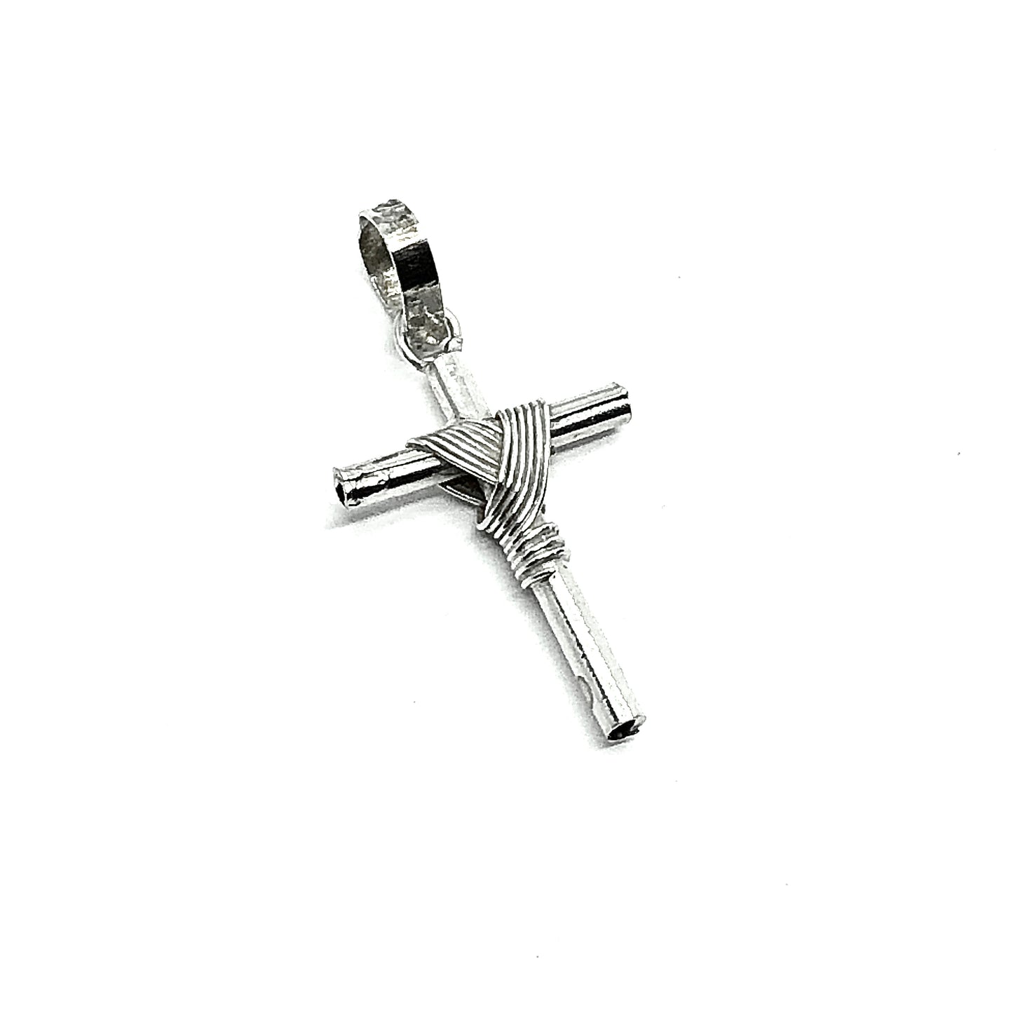Charms & Pendants | Vintage Sterling Shrouded Religious Silver Small Cross Pendant