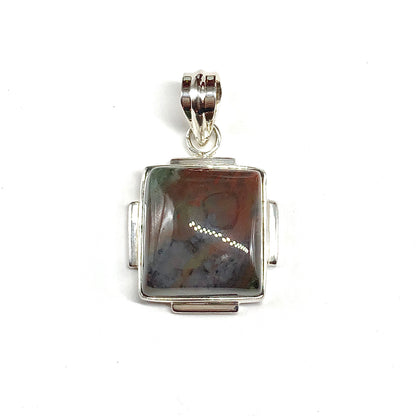 Sterling Silver Bloodstone Pendant