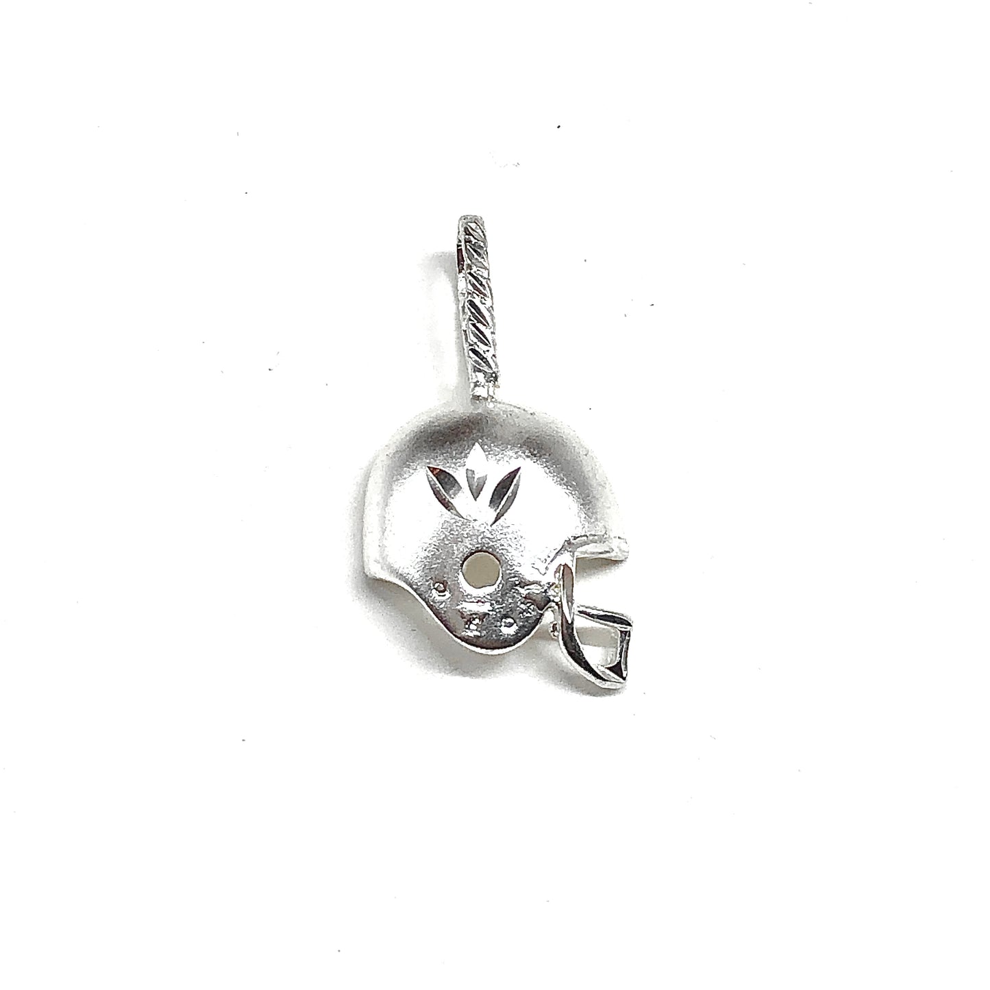 Sports Fan Accessories - Sterling Silver Saints Football Helmet Pendant - Unisex Design Helmet Charm, Discount Estate Jewelry online