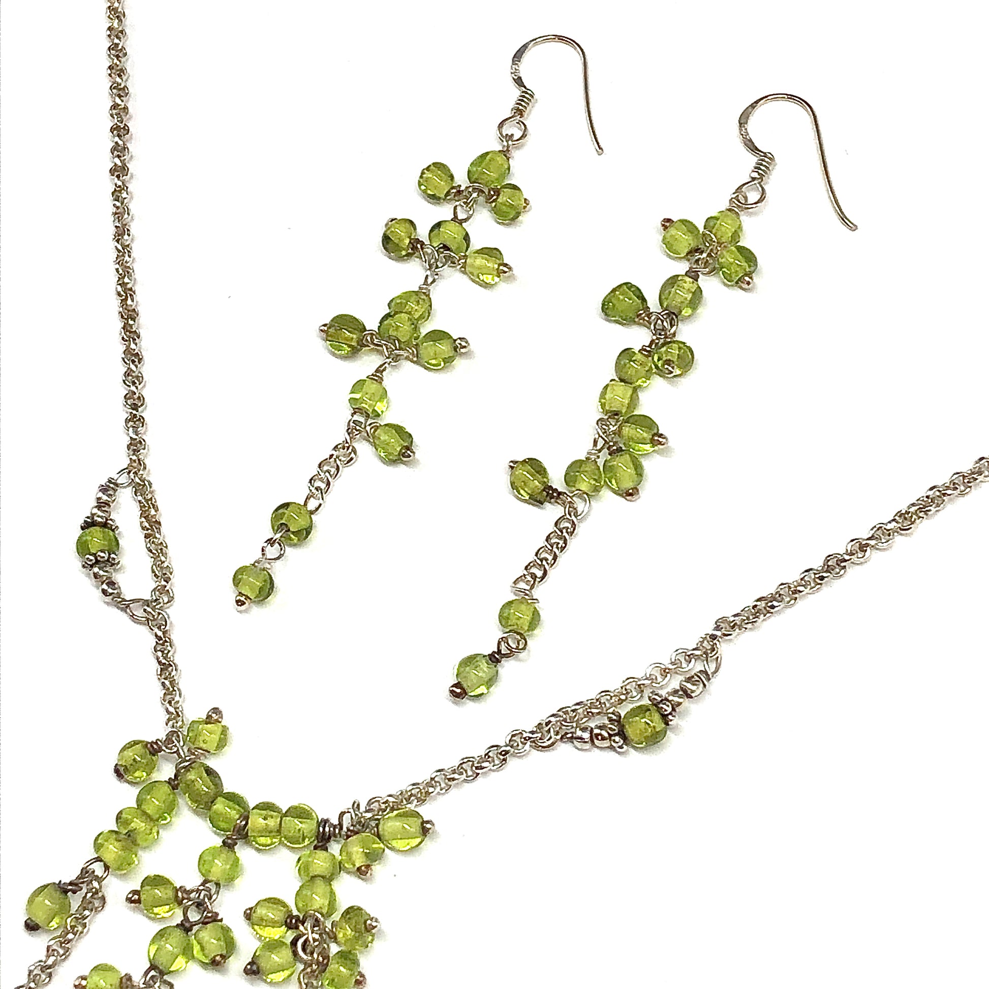 Y-necklace and earrings set