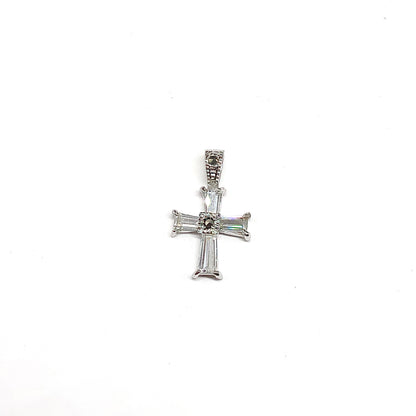 Womens Small Cross Pendant in Sterling Silver for sale at Blingschlingers Jewelry online
