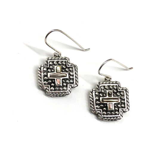 Southwest Style Sterling Silver Dangle Earrings