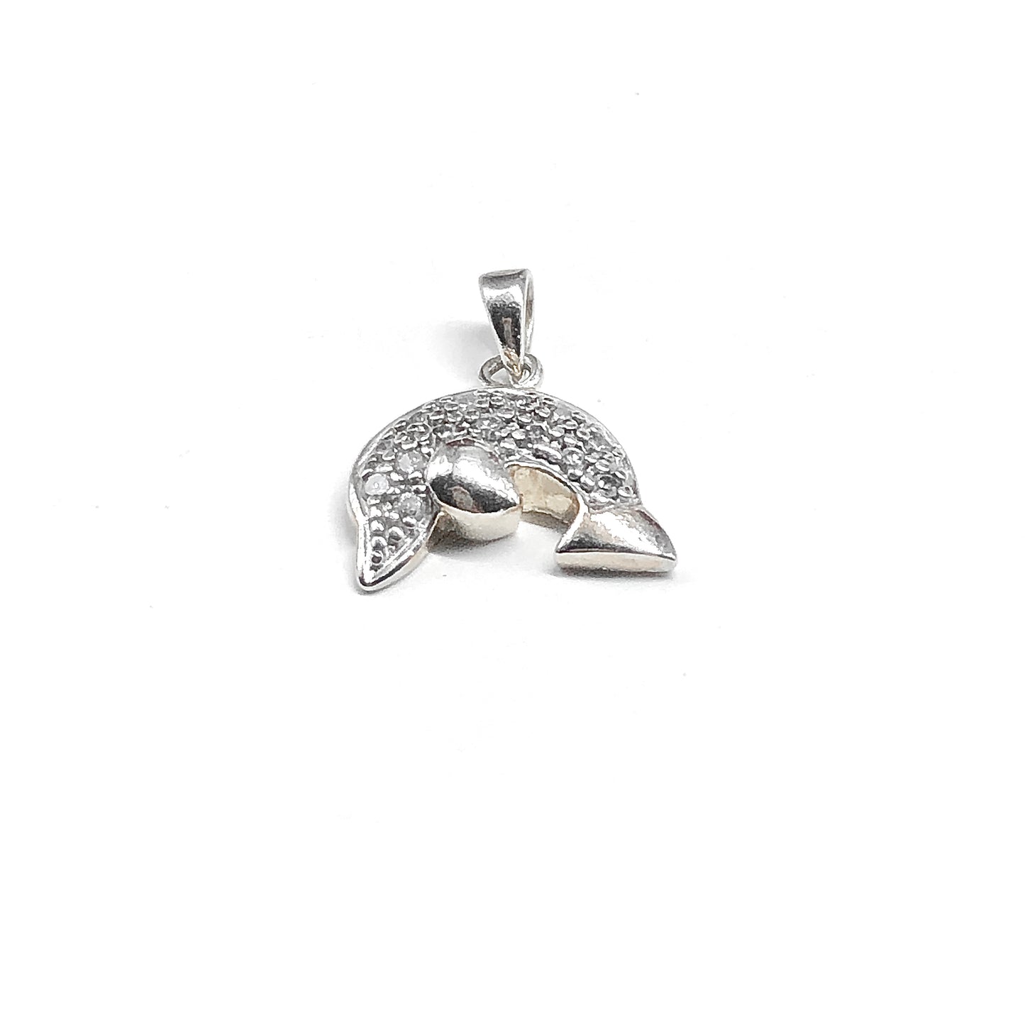 Silver pendant shaped like a dolphin - sale pic