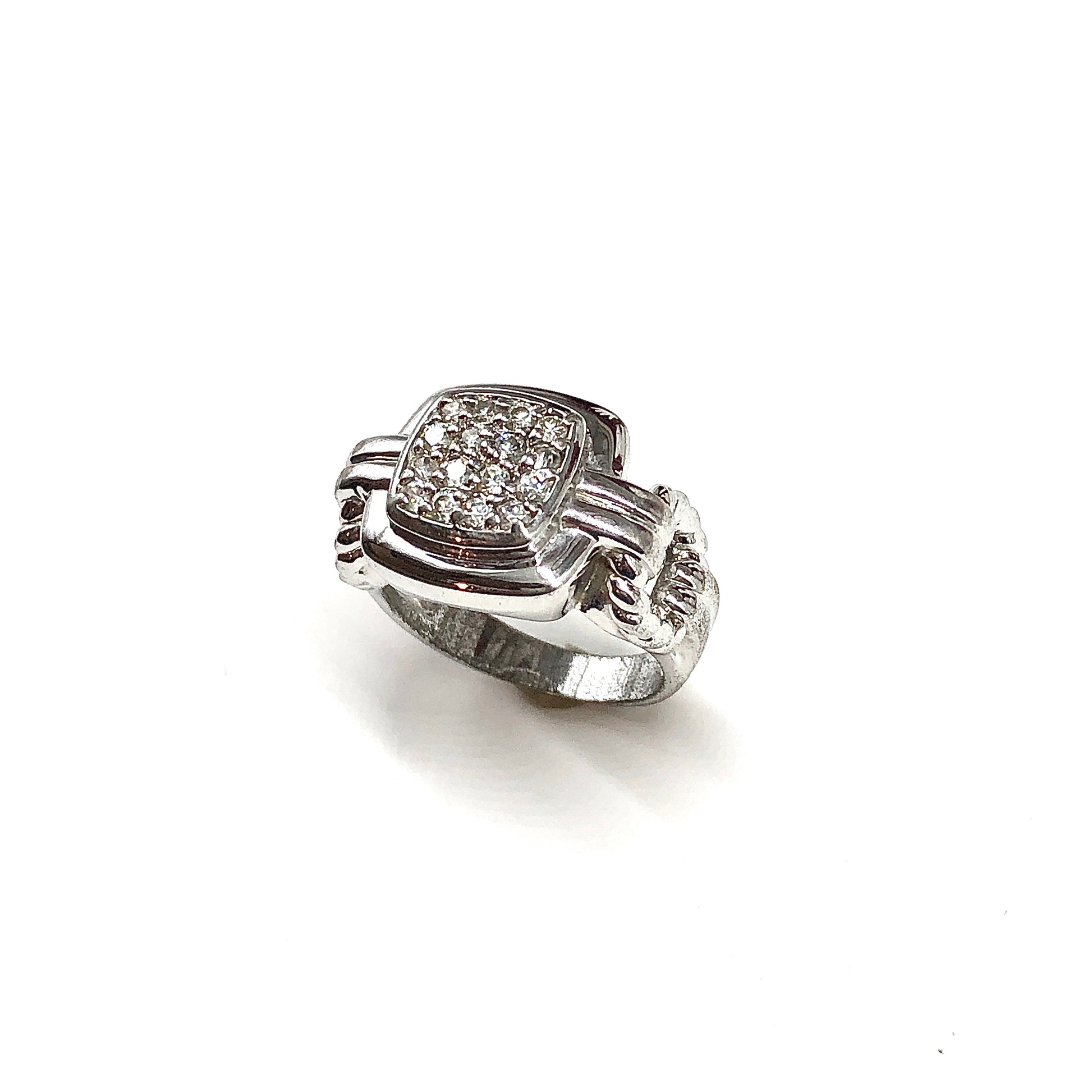 Sz6 Sterling Silver Cz Ring - Perfectly Imperfect