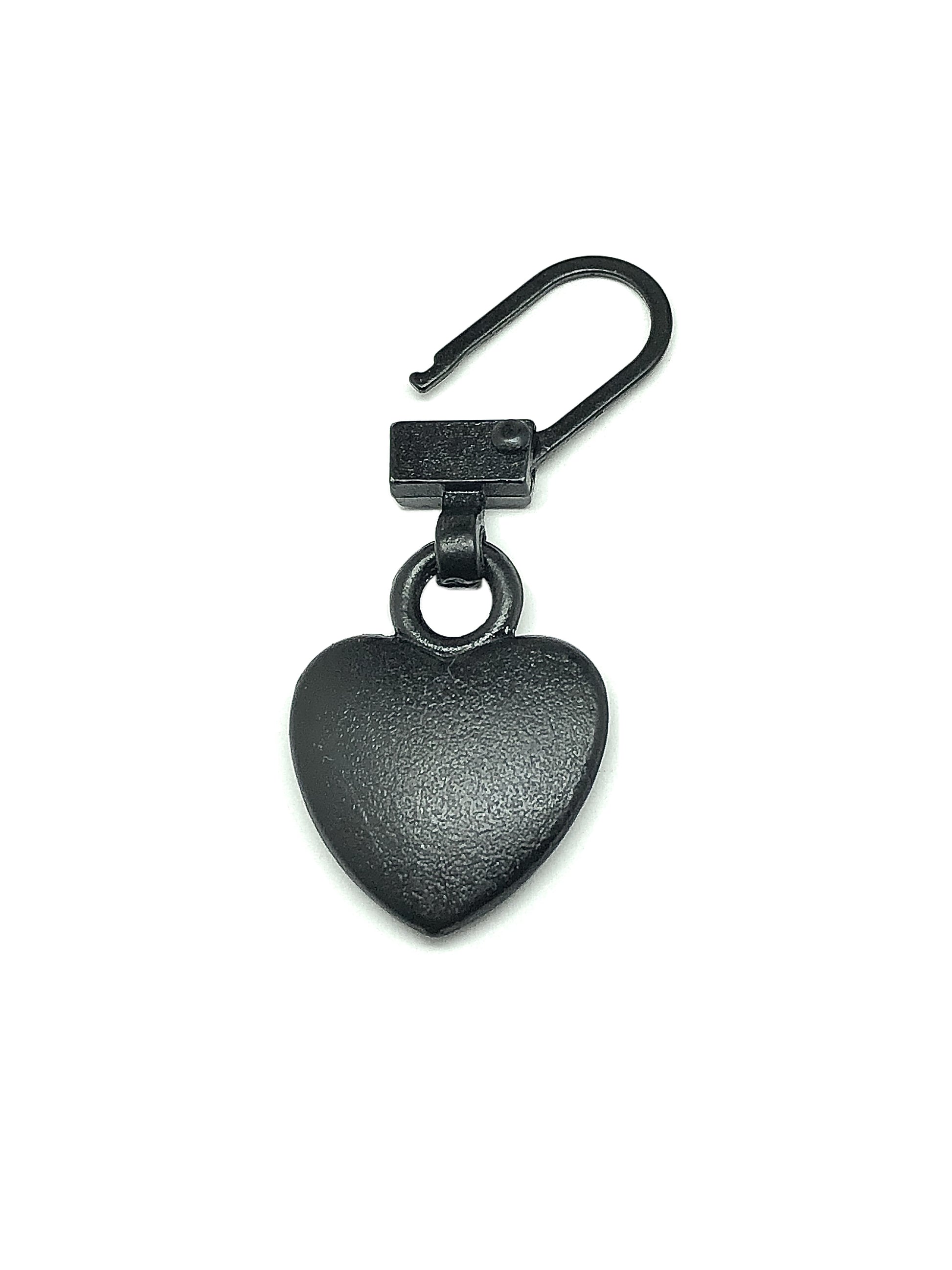 Zipper Repair Charm - Black Heart Zipper Charm or Accessorize anything it  can clip onto!